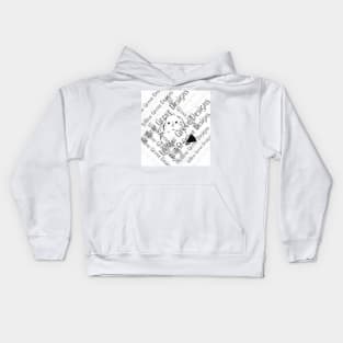 Art theft is poop watermark version Kids Hoodie